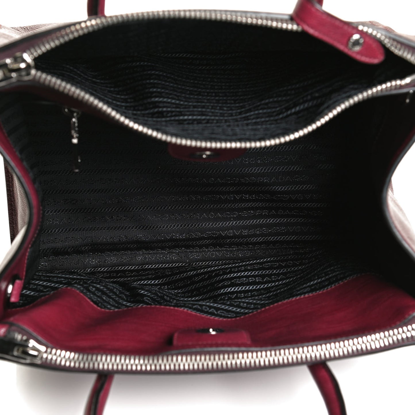 Glace Calf Twin Pocket Tote Ametista