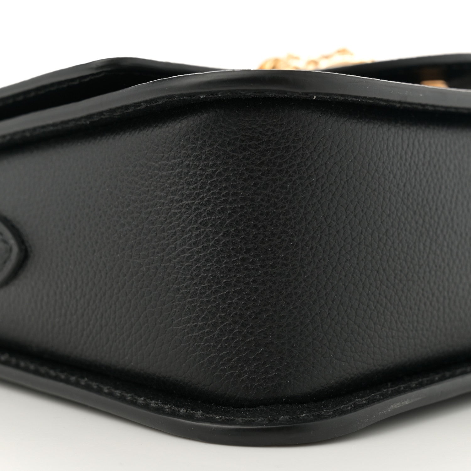 Versace Grained Calfskin La Medusa Flap Shoulder Bag  Black 8 of 9