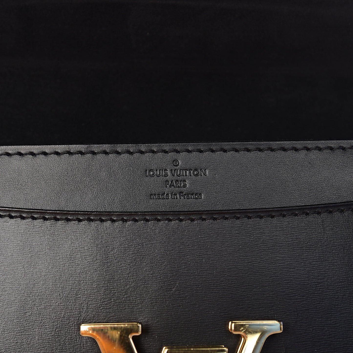 Calfskin Chain Louise MM Black