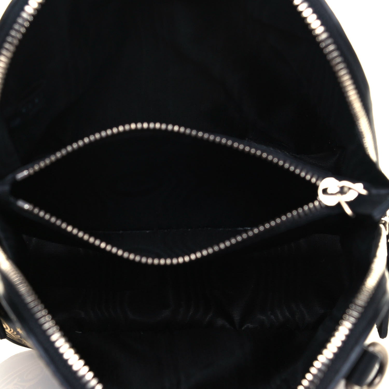 Gucci X SEGA Calfskin GUCCY Stars Mini Dome Shoulder Bag Black Gold 5 of 11