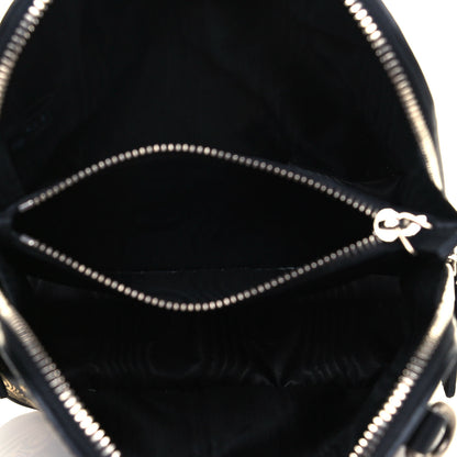 Gucci X SEGA Calfskin GUCCY Stars Mini Dome Shoulder Bag Black Gold 5 of 11