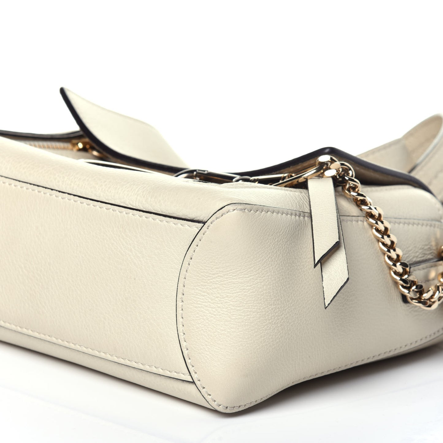 Calfskin Mini Faye Day Shoulder Bag Off White