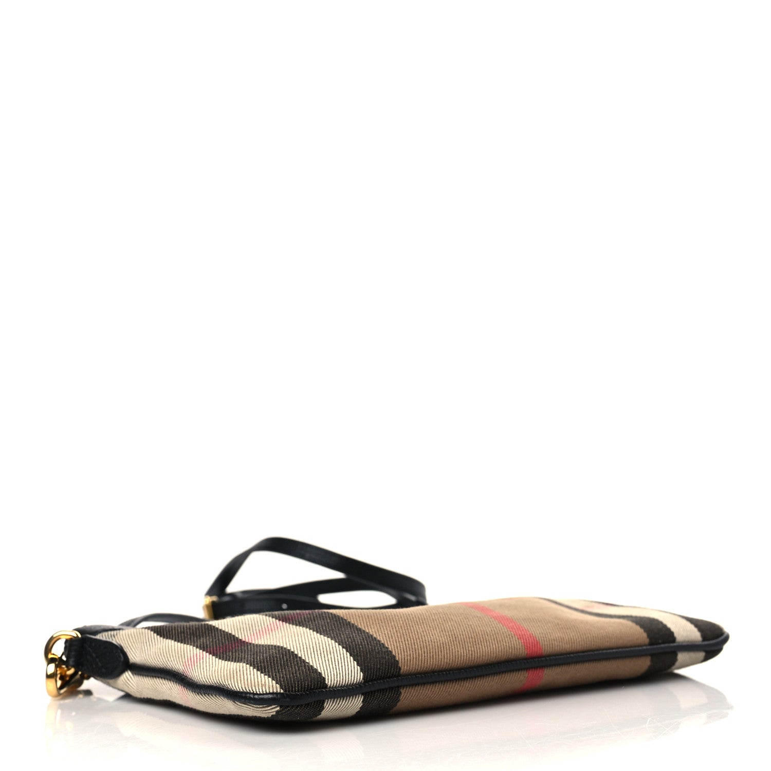Burberry House Check Derby Peyton Crossbody Clutch Bag Black 5 of 8
