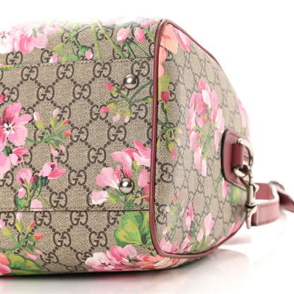 Gucci GG Supreme Monogram Blooms Medium Boston Beige Multicolor Dry Rose 10 of 11