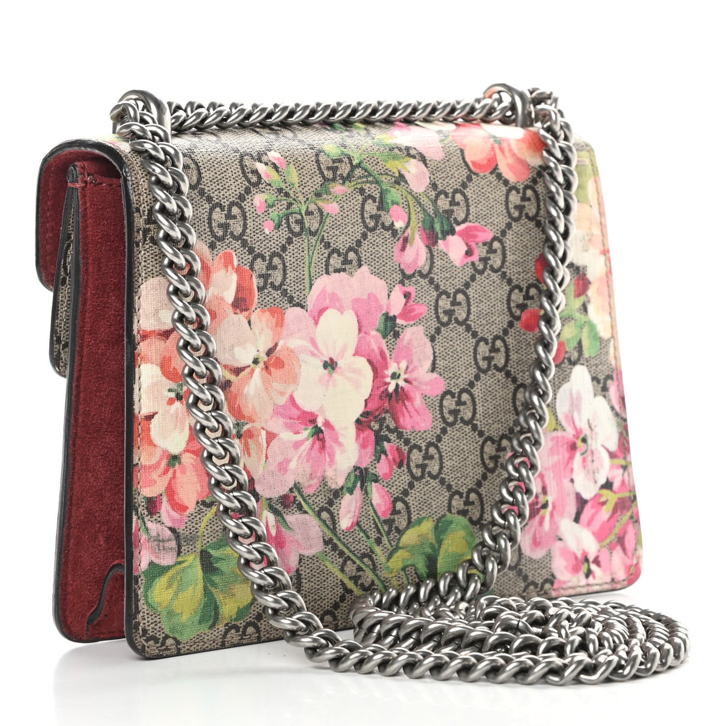 GG Supreme Monogram Blooms Mini Dionysus Shoulder Bag Beige Multicolor Dry Rose