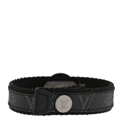 Louis Vuitton Monogram Eclipse LV Circle Bracelet 3 of 5