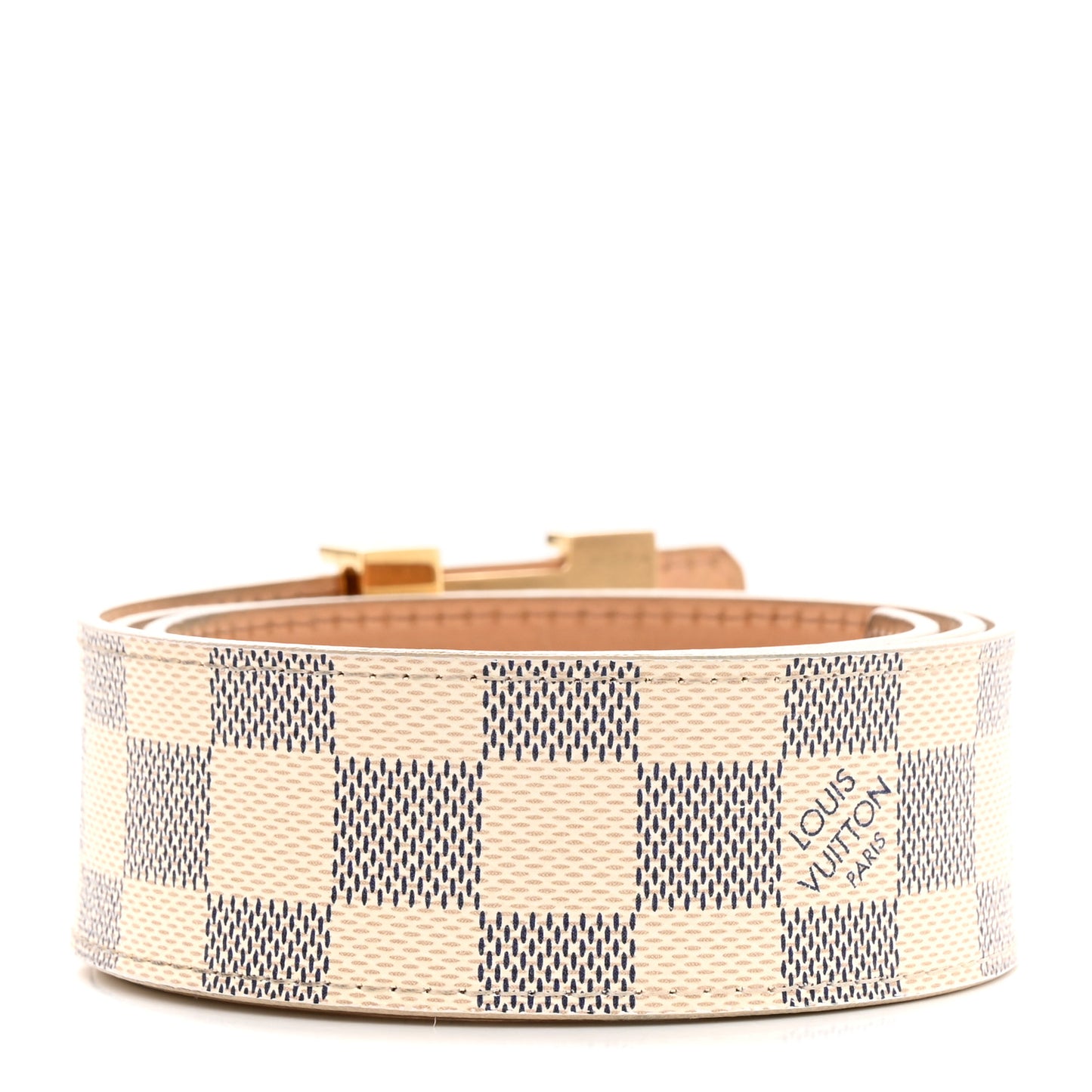 Damier Azur 40mm LV Initiales Belt 80 32