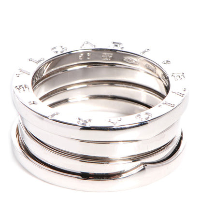 Bulgari 18K White Gold B.Zero1 Three-Band Ring 53 6.5 1 of 5