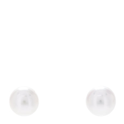 Mikimoto 18K White Gold 6.5-7mm Akoya Pearl Stud Earrings 1 of 5