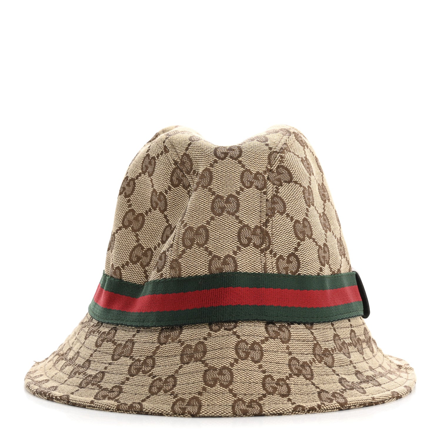 Gucci Monogram Web Bucket Hat L Brown Brown 3 of 11