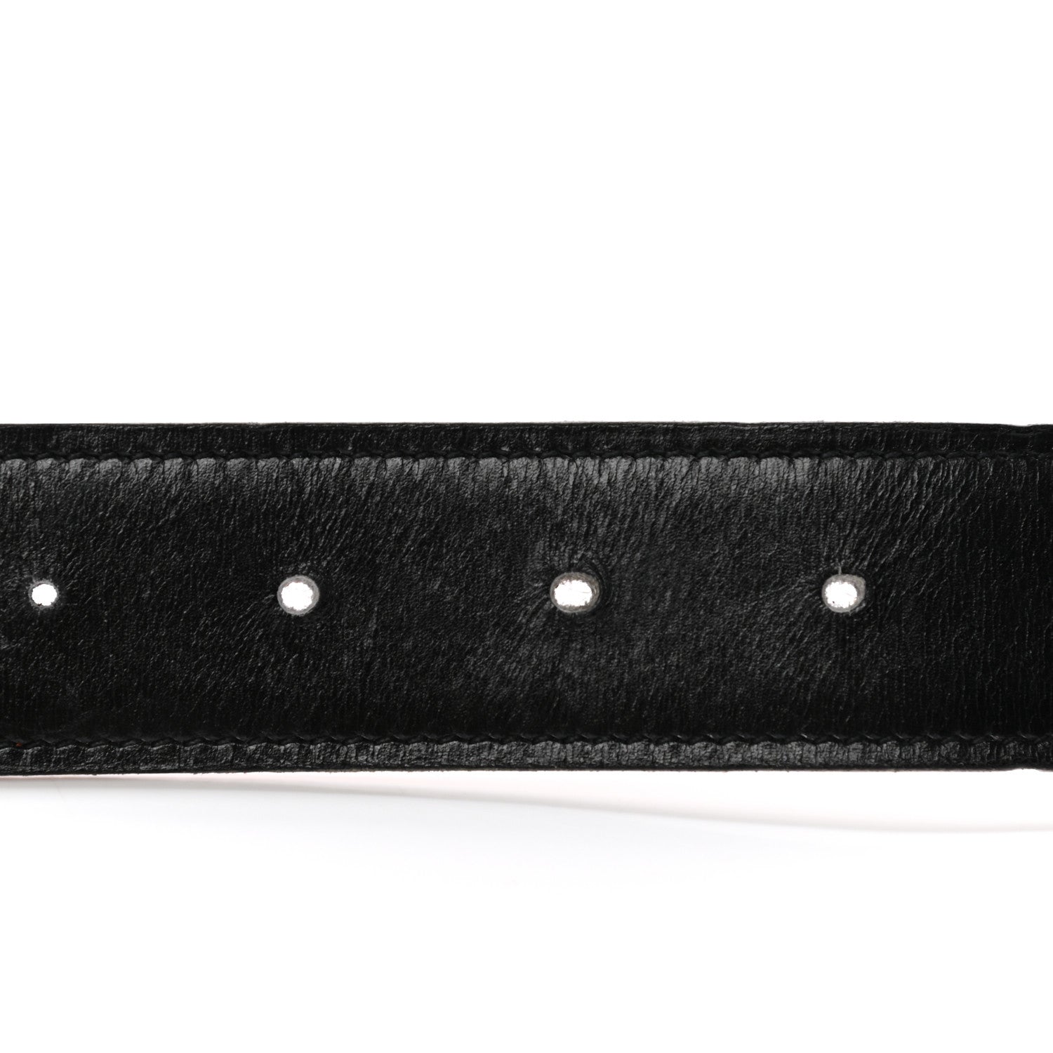 Hermes Box Togo 32mm H Belt 85 Black Orange 3 of 7