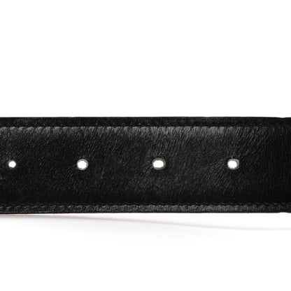 Hermes Box Togo 32mm H Belt 85 Black Orange 3 of 7