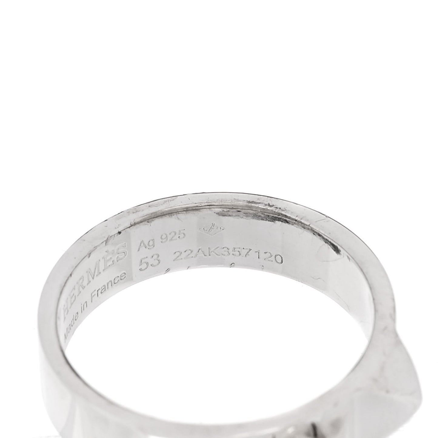 Sterling Silver PM Collier De Chien Ring 53 6.5