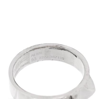 Hermes Sterling Silver PM Collier De Chien Ring 53 6.5 5 of 6