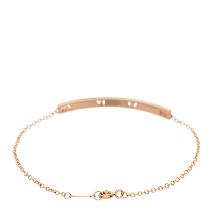 Tiffany 18K Rose Gold Diamond Atlas Bar Pierced Bracelet 2 of 3