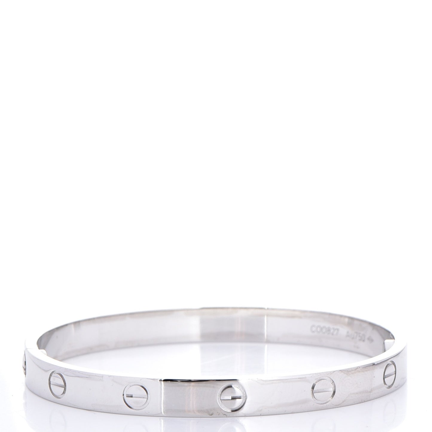 18K White Gold LOVE Bracelet 17