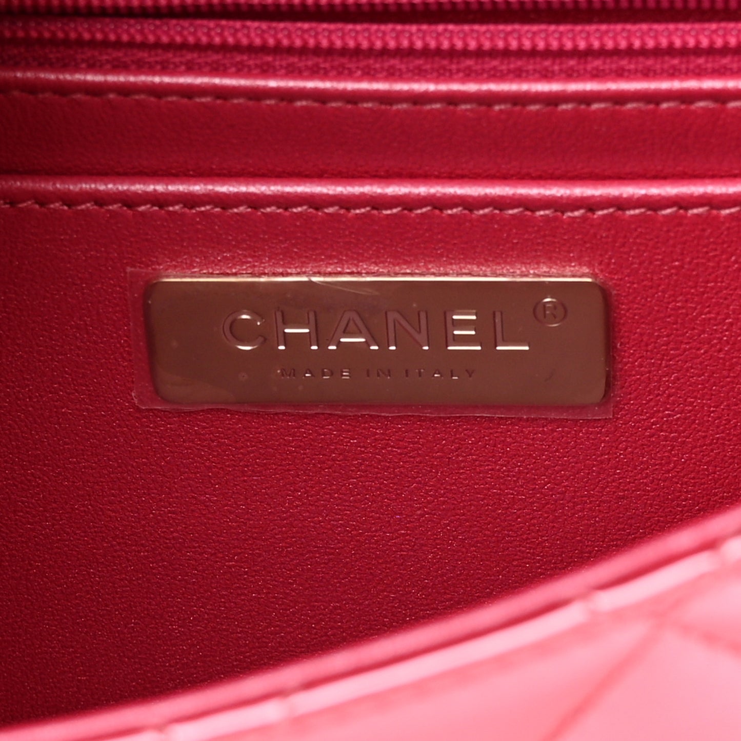Mirror Calfskin Metallic Calfskin Quilted Hollywood Boulevard Backpack With Coin Purse Pink
