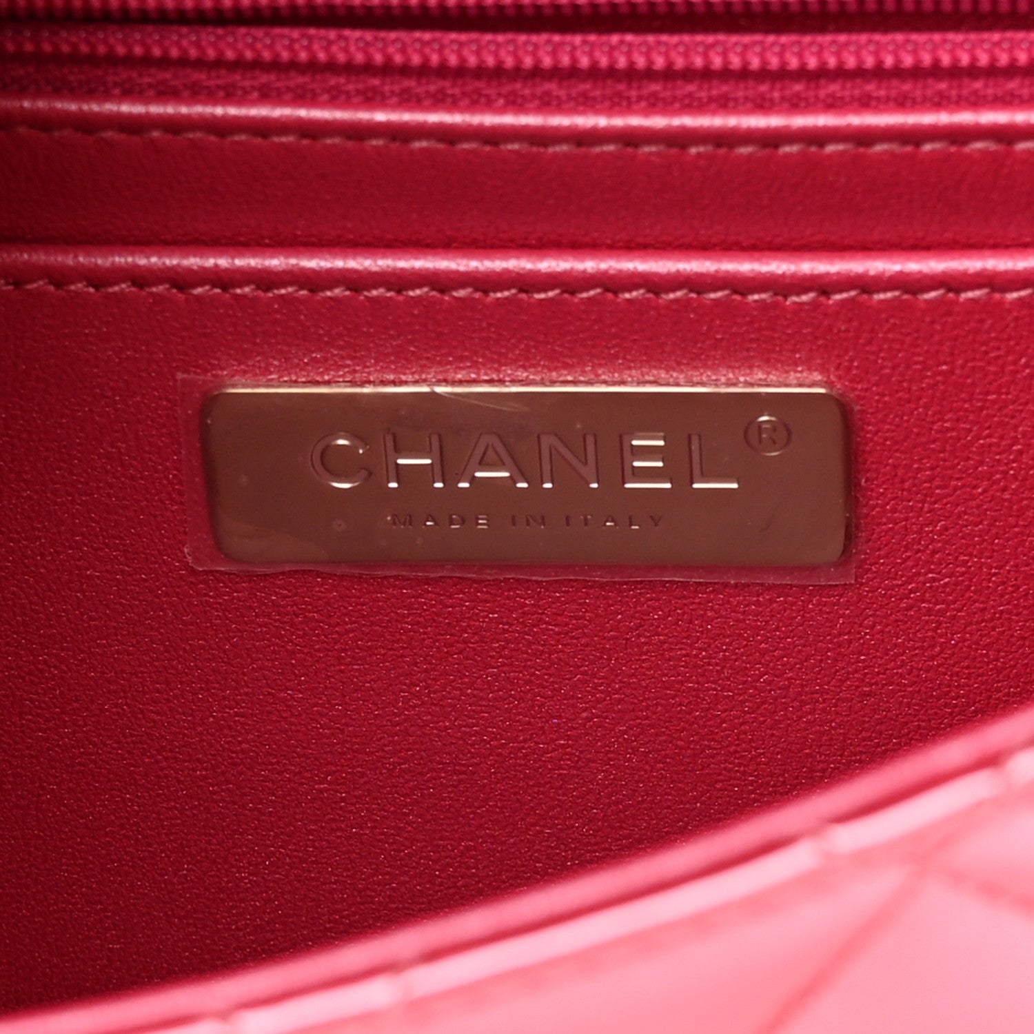 Chanel Mirror Calfskin Metallic Calfskin Quilted Hollywood Boulevard Backpack With Coin Purse Pink 6 of 12