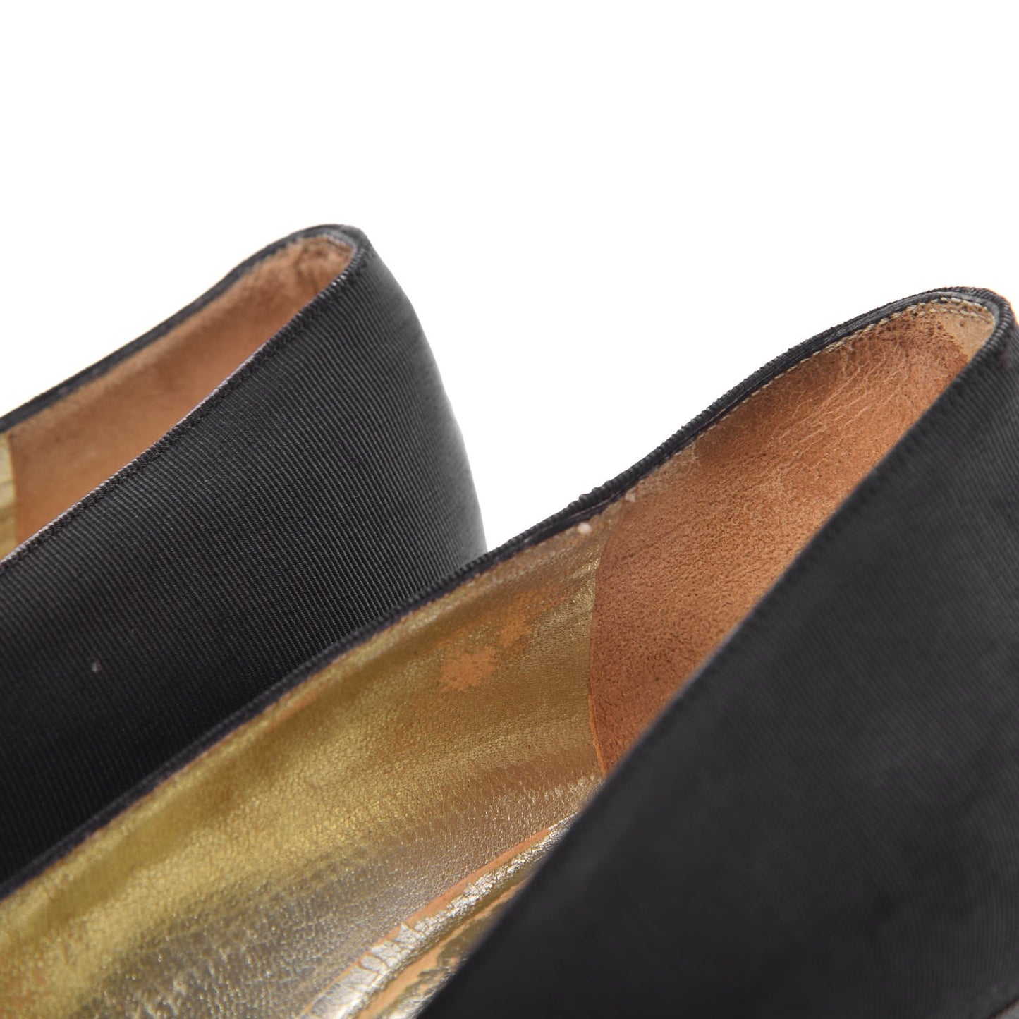 Grosgrain Cap Toe Pumps 37.5 Black