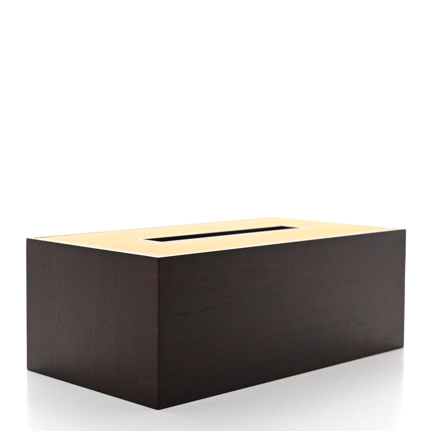 Mahogany Wood Taurillon Clemence Pleiade Tissue Box