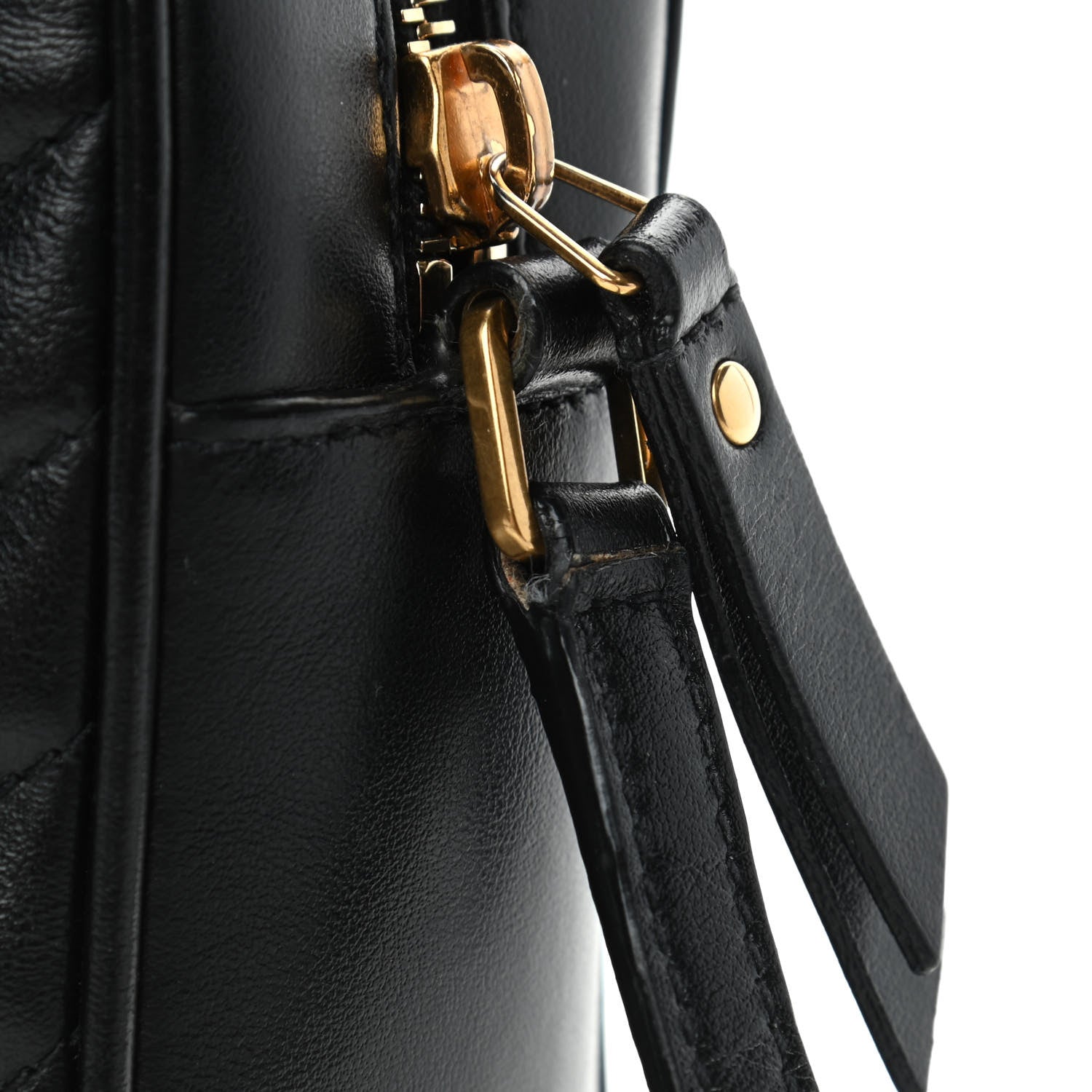 Saint Laurent Calfskin Matelasse Monogram Lou Camera Bag Black 4 of 4