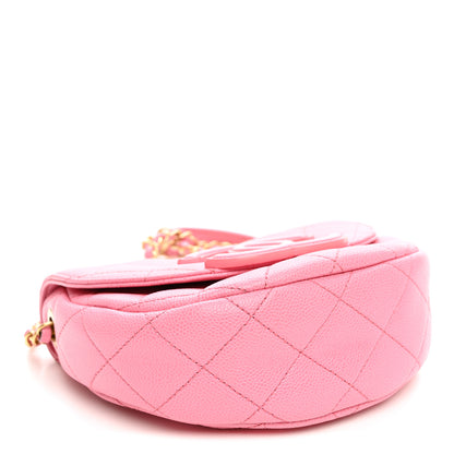 Chanel Caviar Quilted Mini Messenger Flap Light Pink 1 of 10