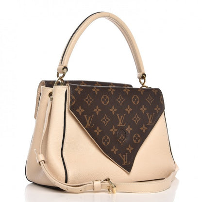 Louis Vuitton Grained Calfskin Monogram Double V Creme 4 of 14
