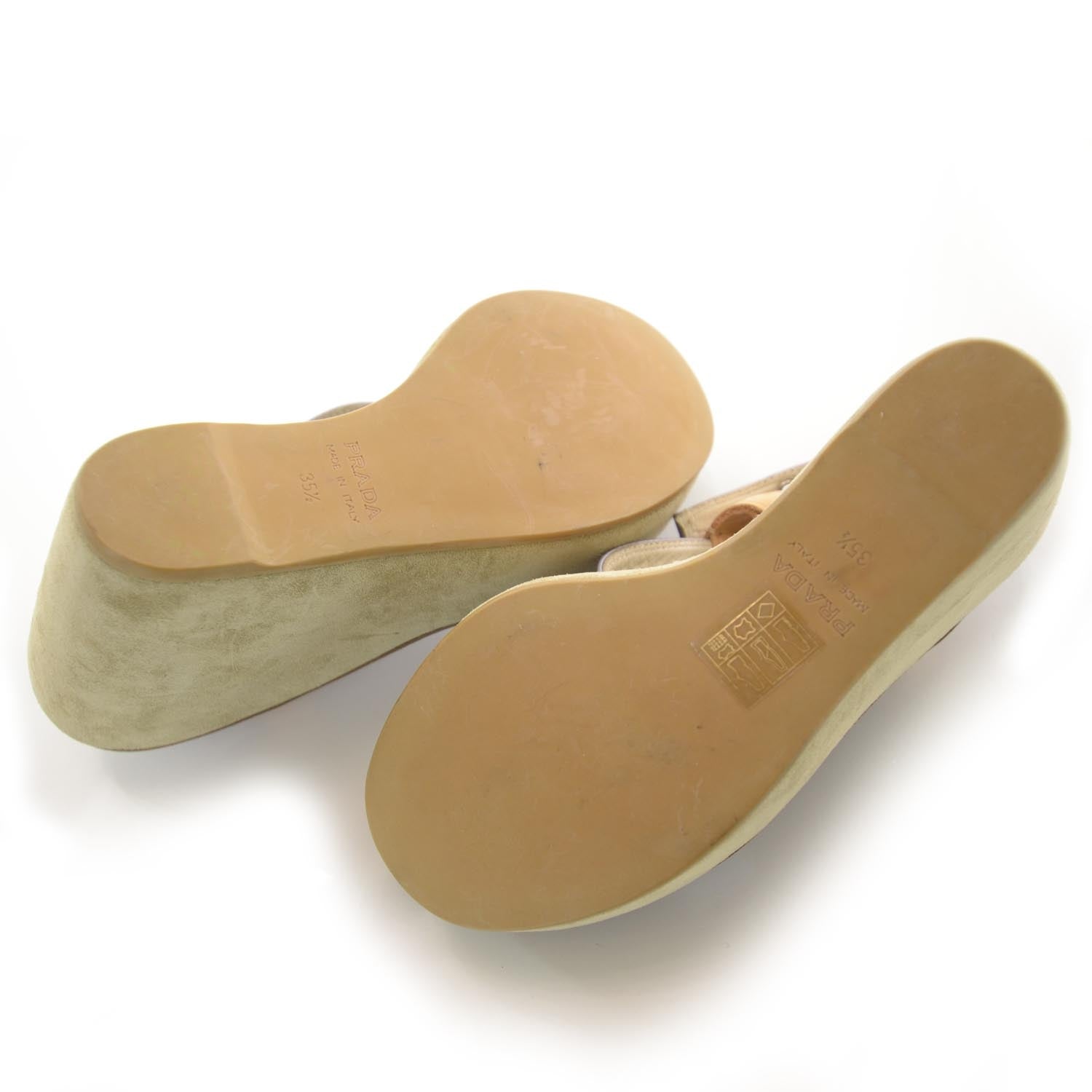 Prada Suede Wedges 35.5 4 of 6