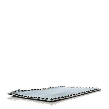 Valentino Garavani Vitello Large Rockstud Zip Pouch Sky Sorbet 4 of 11