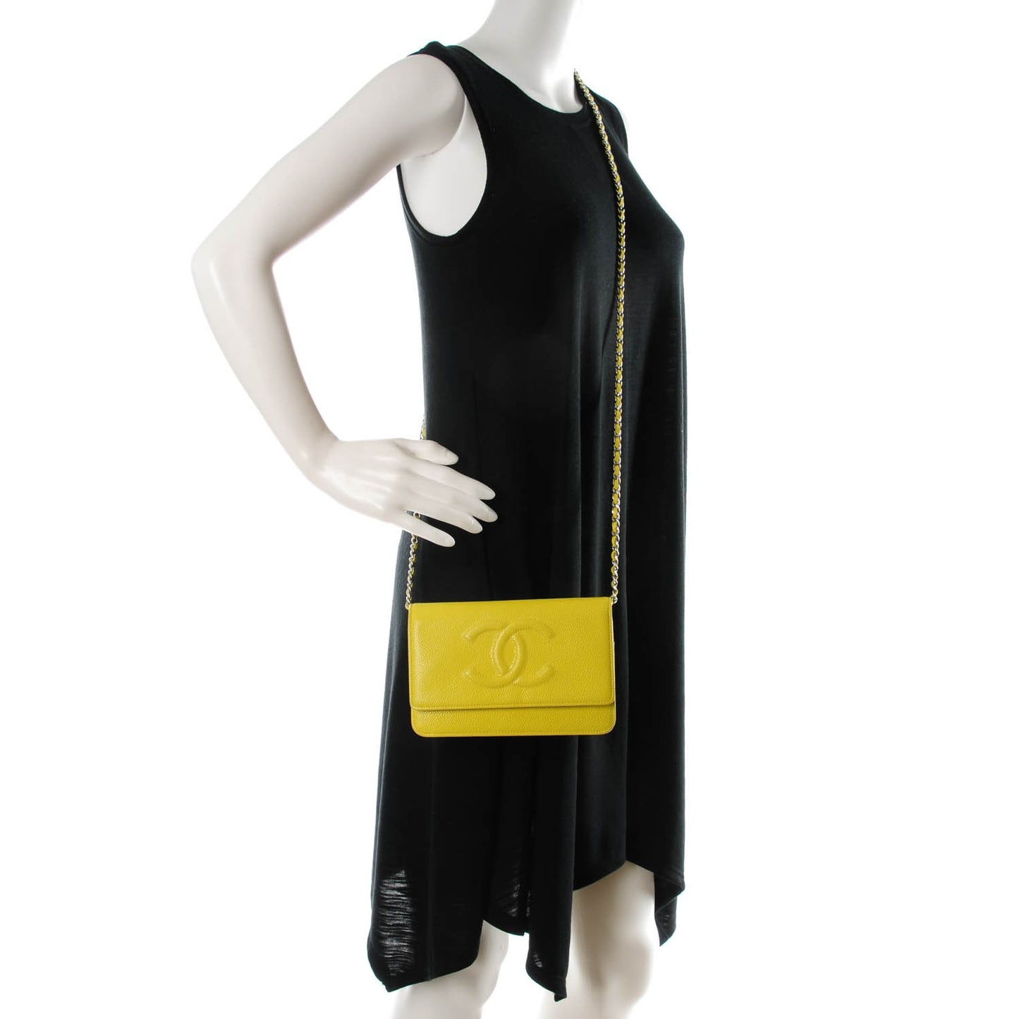 Caviar Timeless Wallet on Chain WOC Yellow