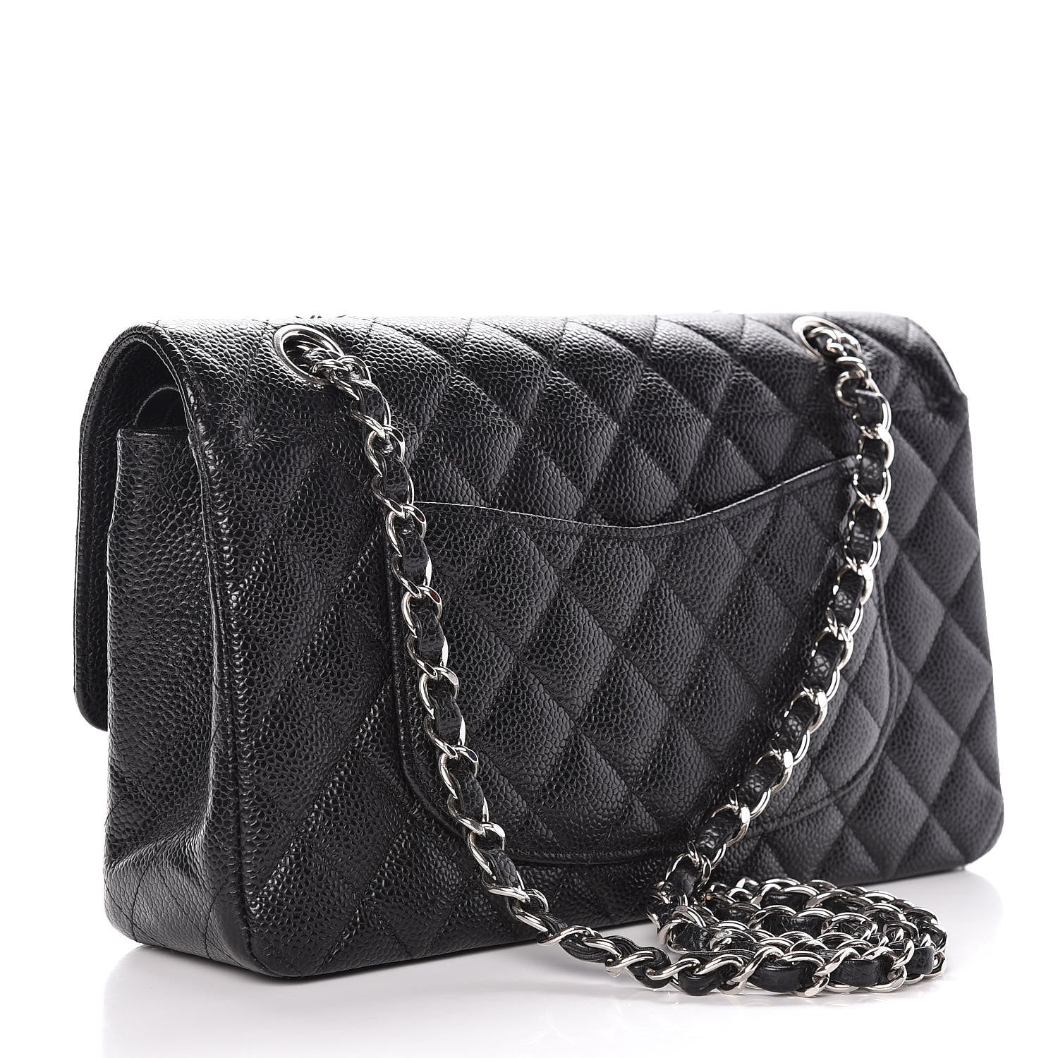 Chanel Caviar Quilted Medium Double Flap Black 3 of 14