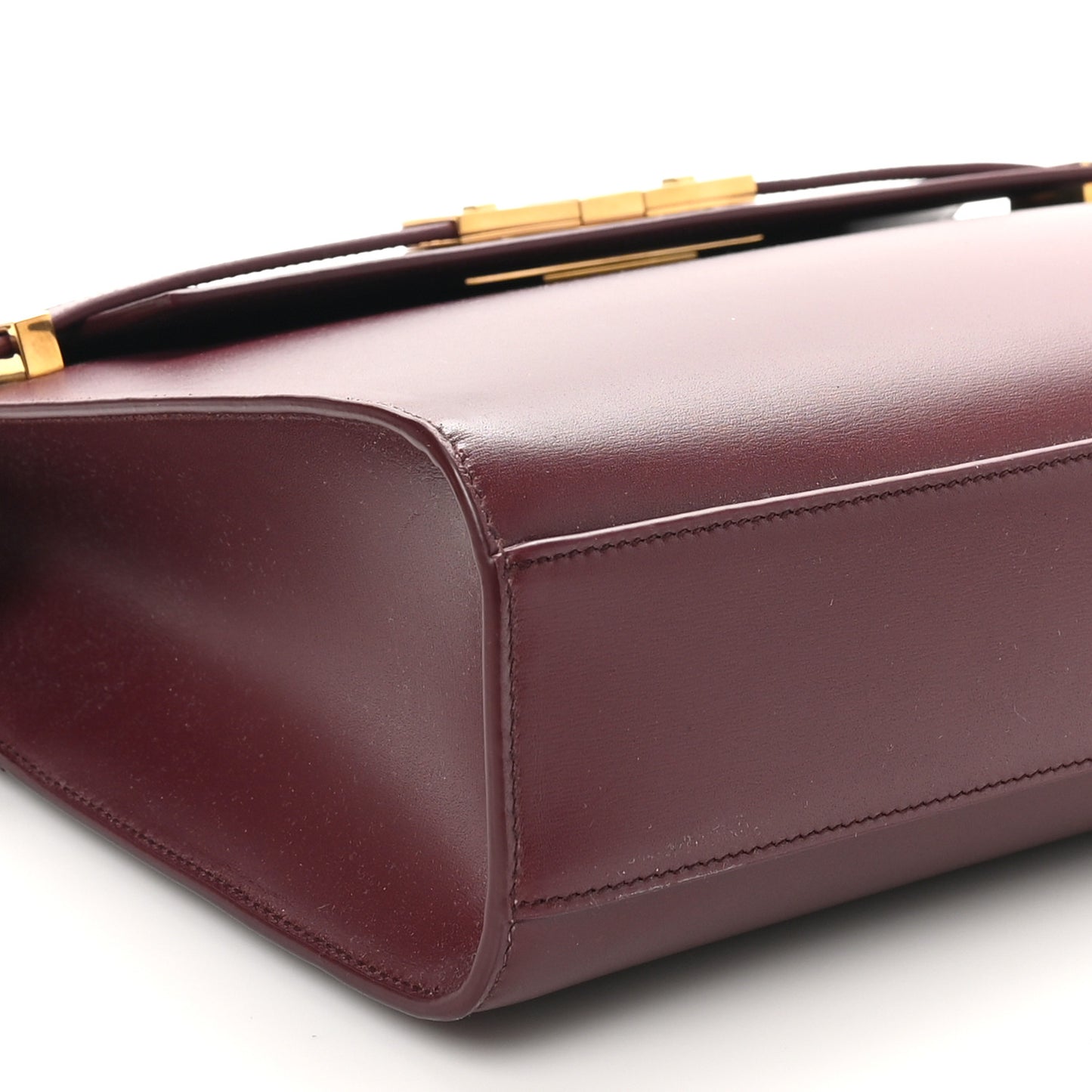 Smooth Calfskin Manhattan Shoulder Bag Rouge Legion