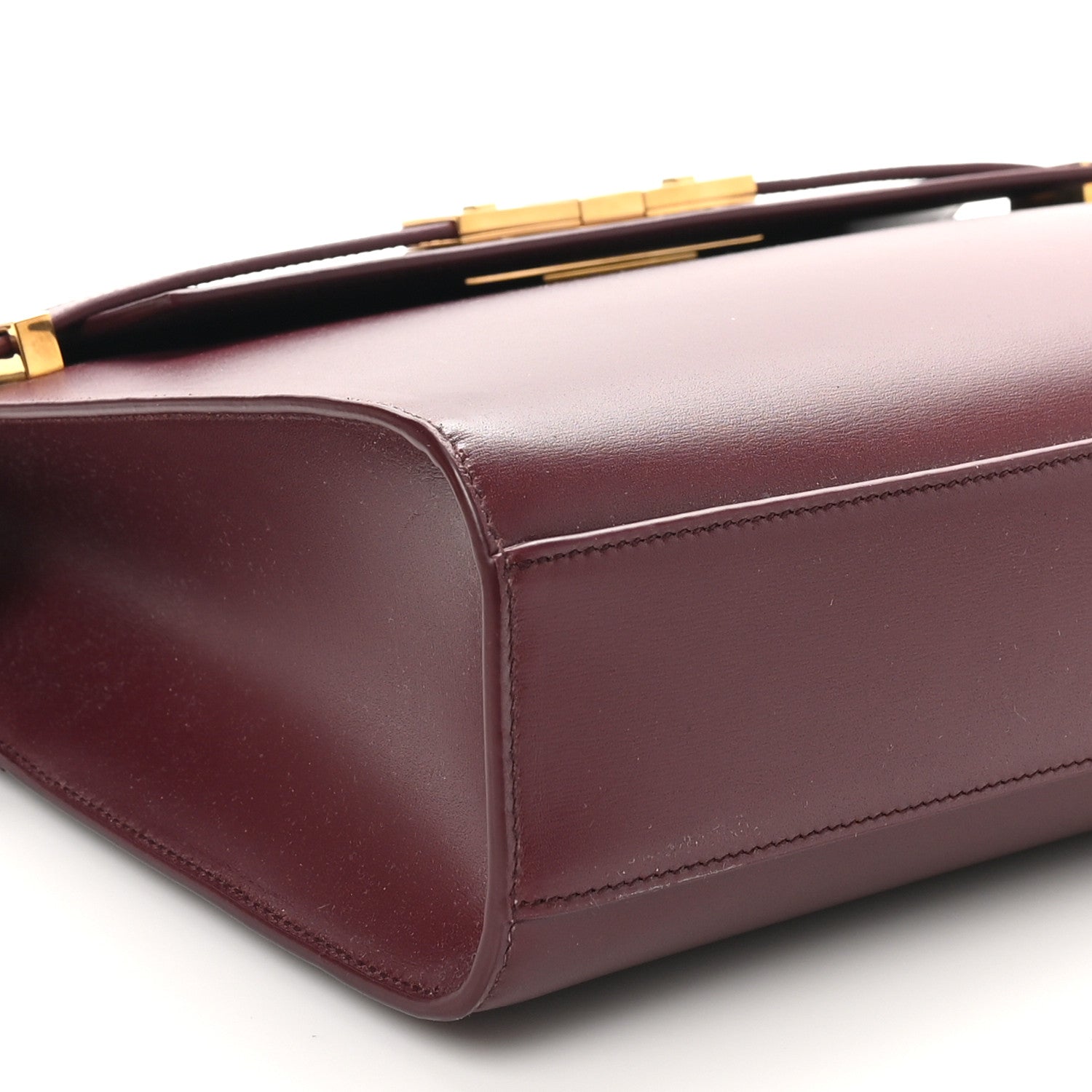 Saint Laurent Smooth Calfskin Manhattan Shoulder Bag Rouge Legion 9 of 11