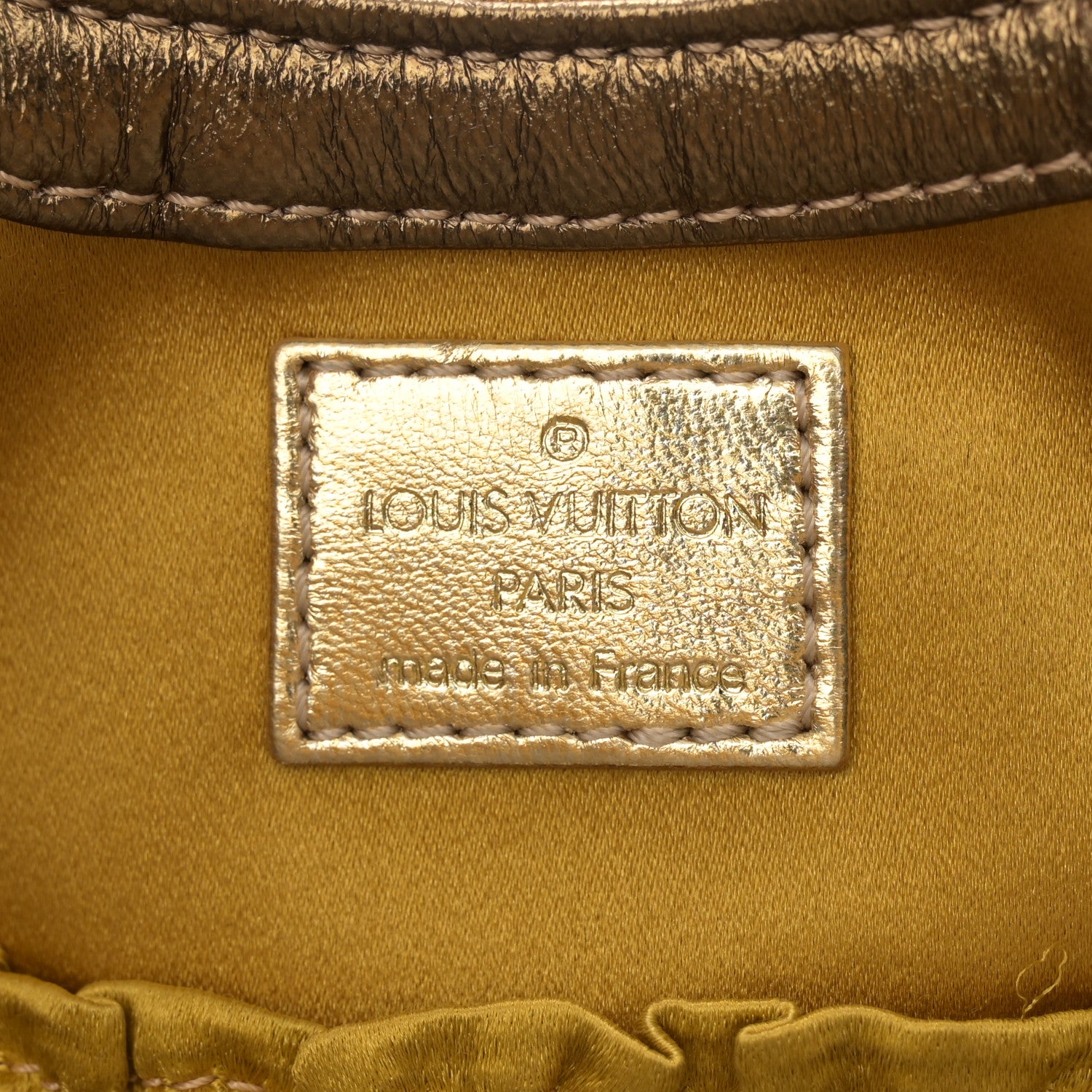 Louis Vuitton Metallic Calfskin Monogram Embossed Theda PM Gold 6 of 13