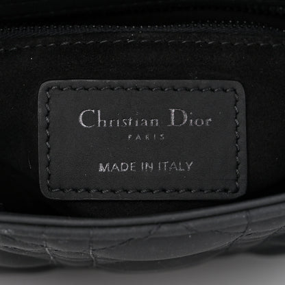 Christian Dior Ultra Matte Calfskin Cannage Mini Lady Dior Black 6 of 12