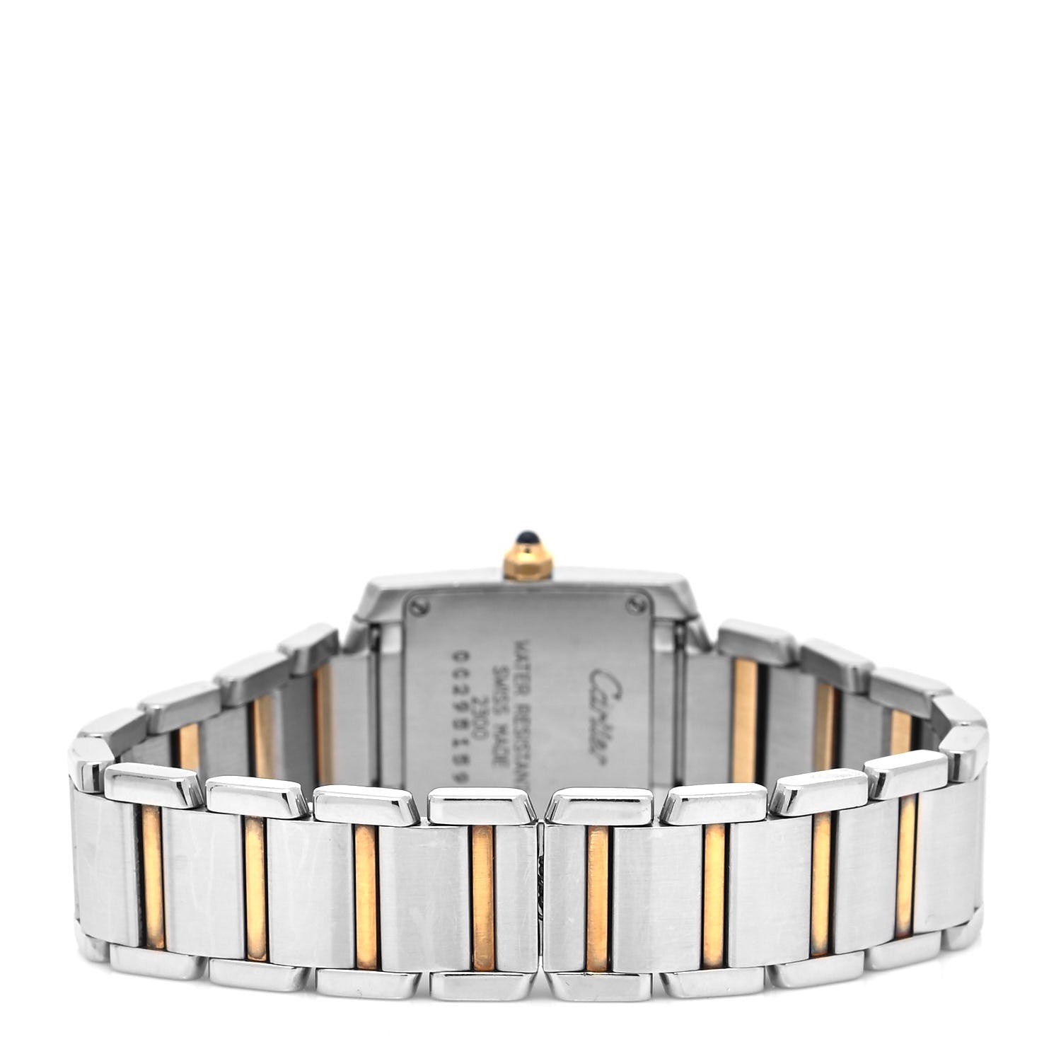 Cartier Stainless Steel 18K Yellow Gold 20mm Tank Francaise Quartz Watch 3 of 5
