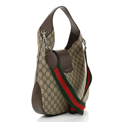 Gucci GG Supreme Monogram Web Embroidered Medium Dionysus Hobo Beige New Acero Multicolo Beige New Acero Multicolor 3 of 13