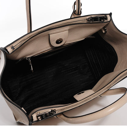 Prada Glace Calf Twin Pocket Tote Quarzo 5 of 7