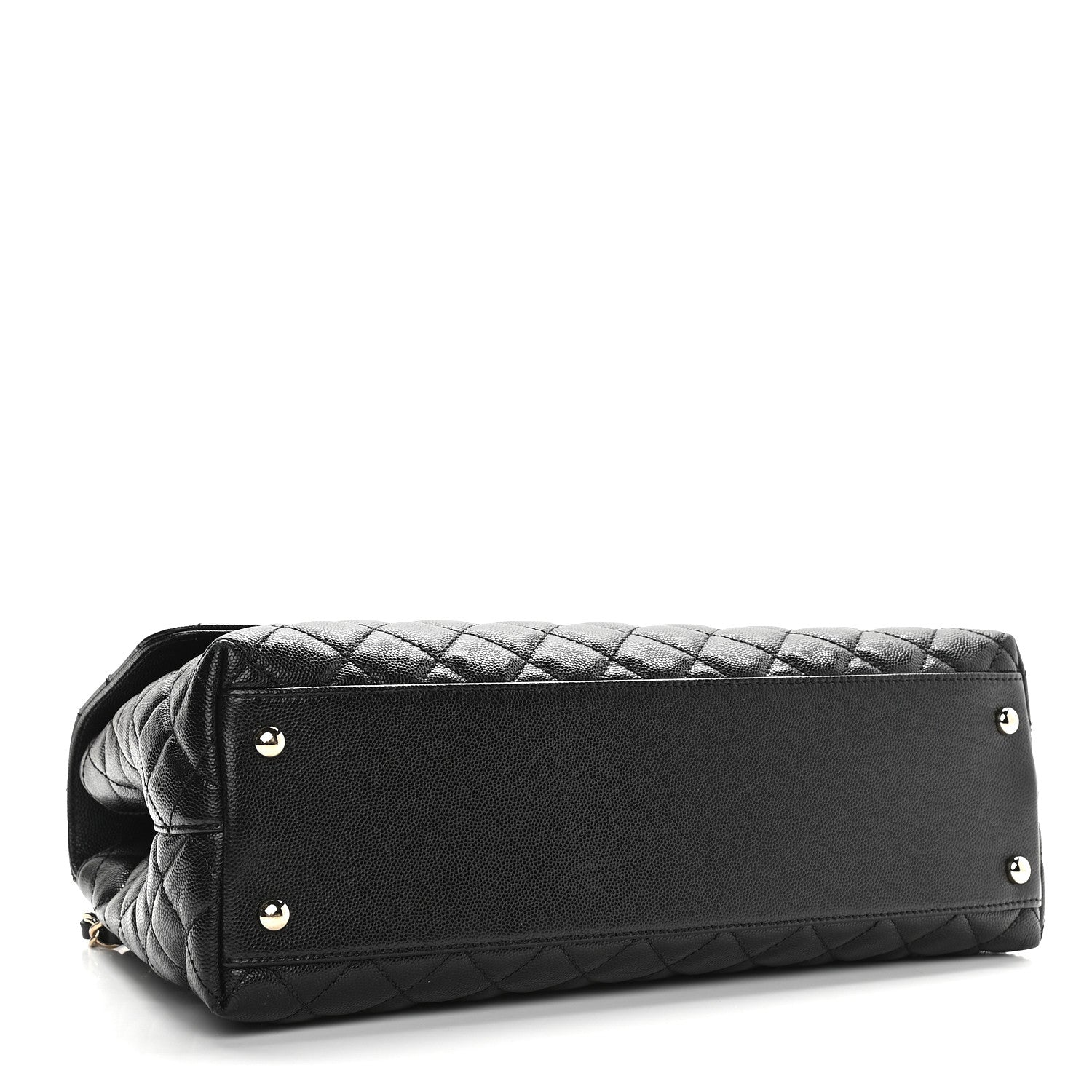 Chanel Caviar Quilted Medium Coco Handle Flap Black 3 of 8