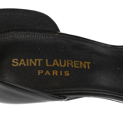 Saint Laurent Patent Calfskin Opyum 110 Sandals 36 Black 7 of 7