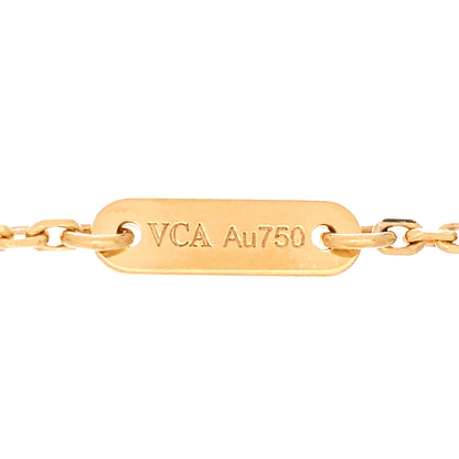 Van Cleef & Arpels 18K Yellow Gold Diamond Mini Frivole Bracelet 3 of 5