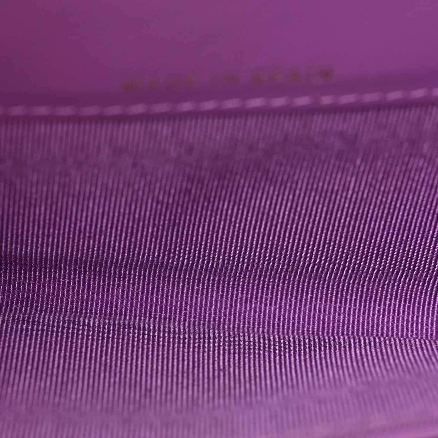 Patent Quilted Flap Card Holder Wallet Purple