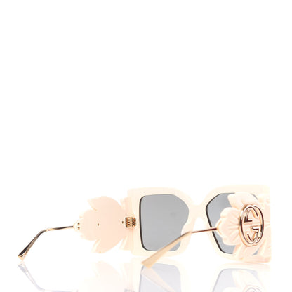 Gucci Acetate Square Frame Wing Sunglasses GG0535S White 4 of 8