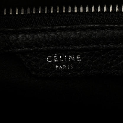 Celine Drummed Calfskin Mini Luggage Black 6 of 10