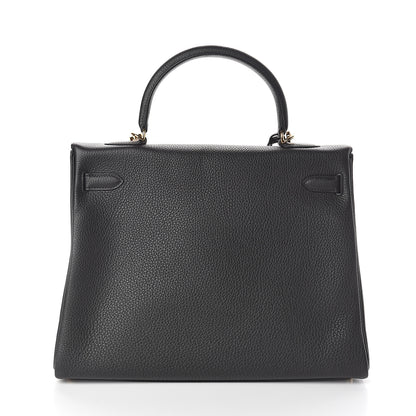 Hermes Togo Kelly Retourne 35 Black 3 of 33