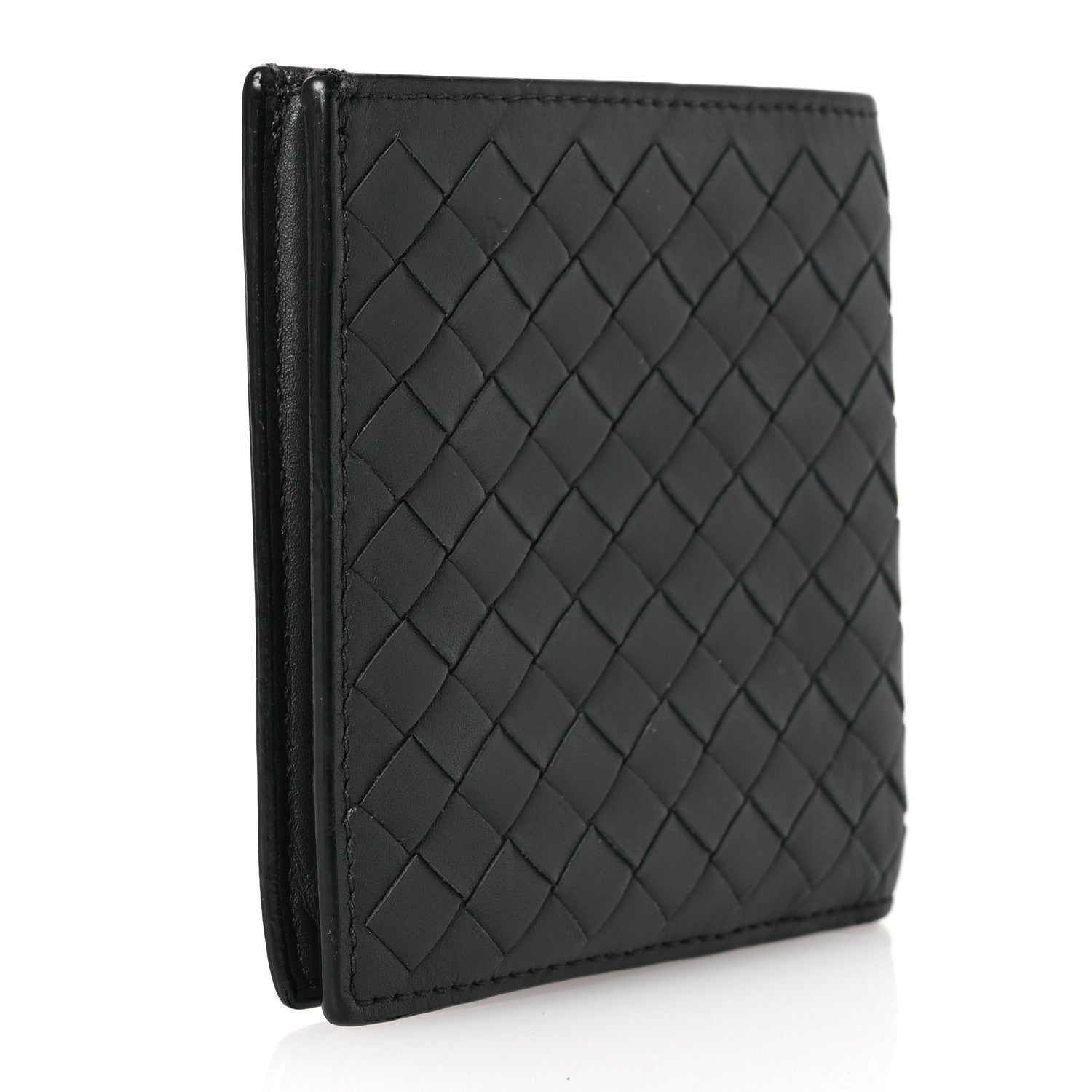 Bottega Veneta Nappa Intrecciato Bi-Fold Wallet Grey 3 of 13