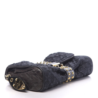 Louis Vuitton Satin Quilted Monogram Coquette Pochette Navy 4 of 10