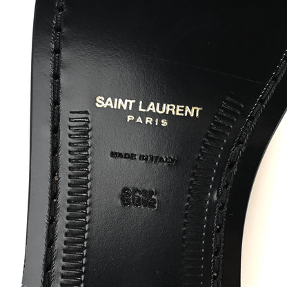 Saint Laurent Calfskin Penny Loafers 36.5 Pearl 7 of 10