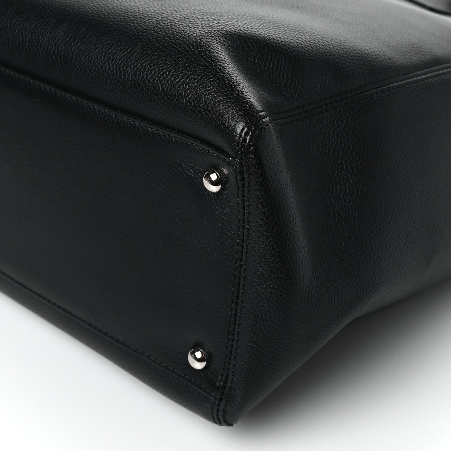 Chanel Calfskin Tall Cerf Tote Black 11 of 11