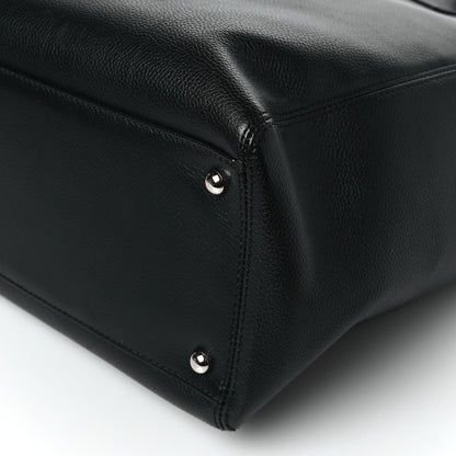 Chanel Calfskin Tall Cerf Tote Black 11 of 11